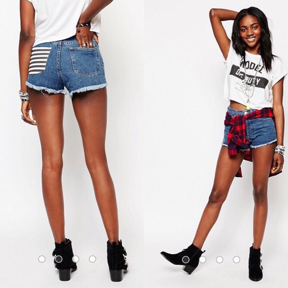 The Laundry Room Pants - {The Laundry Room} Distressed Hi Rise Shorts